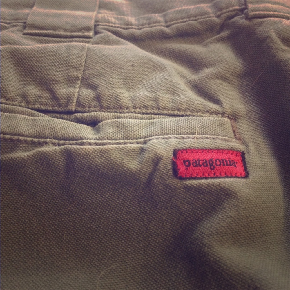 Patagonia green cotton pants